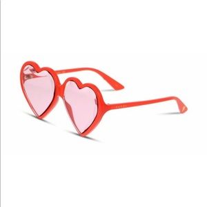 GUCCI heart shape sunnies.